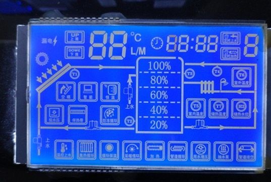 Thermostat LCD display